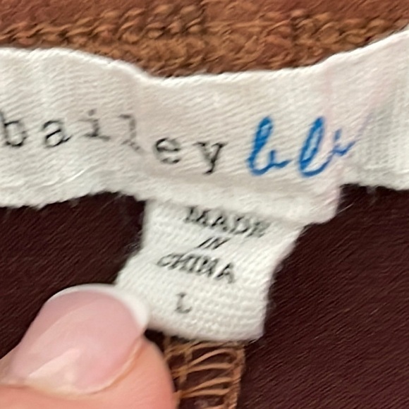 BAILEY BLUE THREE SISTERS LA MICROSUEDE MINI DRESS BROWN SIZE LARGE - Picture 7 of 7